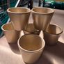Gold decorative plant (20) pots / storage cups Image 2