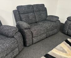 New 2 seater Fabric Recliner Sofas