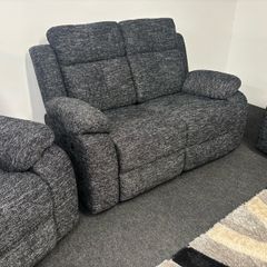 New 2 seater Fabric Recliner Sofas