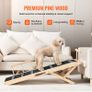 Dog Ramp, Folding Pet Ramp for Bed, Adjustable Dog Ramp for Small, Large, Old Dogs & Cats, Wooden Pet Ramp Image 3