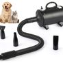 2800W Pet Water Blower, Pet Hair Dryer with Hose, 3 Optional Nozzles Image 2