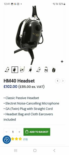 HM 40 headset
