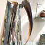 Vintage "Alpaca Silver" Metal & Horn Argentinian Pitcher Image 7