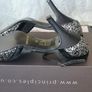 Principles Black Glitter Strappy Sandals.  Size EU 36.  UK 3. Image 4