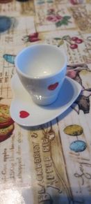 egg cup and saucer newbridge with hearts