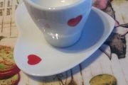 egg cup and saucer newbridge with hearts