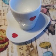 egg cup and saucer newbridge with hearts
