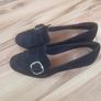 Clarks black suede shoes Image 7