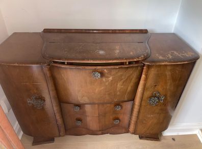 Art deco antique sideboard bureau