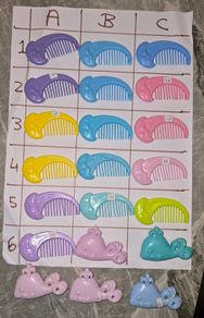 3 Euro Each - Moon Combs and Whale Brushes 3Euro Each MLP G1 My Little Pony Accessories