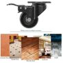 Heavy Duty Castor Wheels with 4 Brakes + Screws - 50mm up to 200KG Image 2