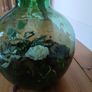 Vintage Viresa Terrarium from 1960s or 1970s.  Green Verdi Glass. Image 7