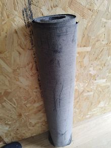 Black shed roof felt roll