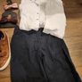 BOYS Formal Shirt Slacks shoes bow tie and braces. Image 3