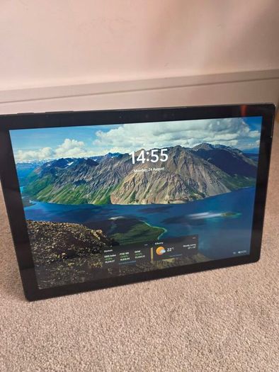 Microsoft Surface Pro 7 with accessories.