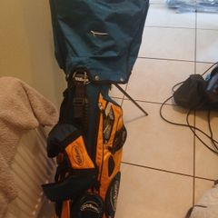 junior golf bag and clubs
