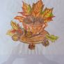 Watercolour - Autumn in a mug (paint 19,5/22cm frame 33/33cm) Image 2