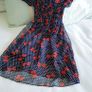 Navy Polka Dot Mini Dress with Bows - Size 6 Image 6