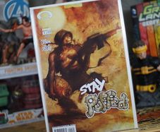 Stay Puffed ! First Issue ! Wood Variant Cover ! First Printing ! 2004 ! by Image Comics !