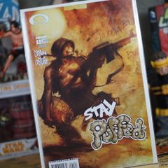 Stay Puffed ! First Issue ! Wood Variant Cover ! First Printing ! 2004 ! by Image Comics !