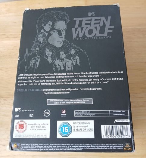 Teen Wolf The Complete Series 27 Disc DVD Box Set - All 6 Seasons