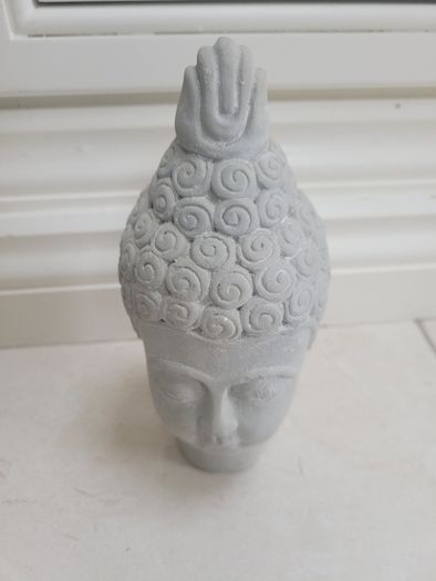 small concrete buddah decor piece