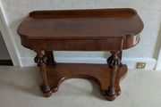 Antique mahogany console table