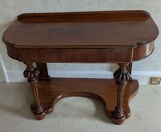 Antique mahogany console table