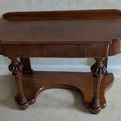 Antique mahogany console table