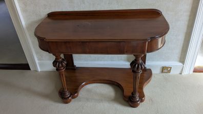 Antique mahogany console table