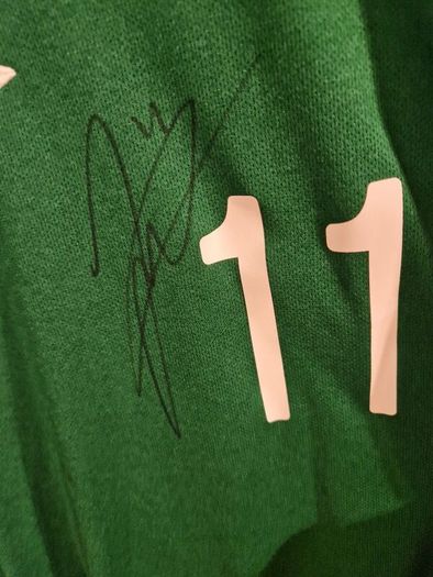 Signed James McClean match issued Ireland shirt vs england 2013