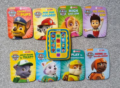 Nickelodeon PAW Patrol Electronic Reader & 8 Children Preschool Board Books