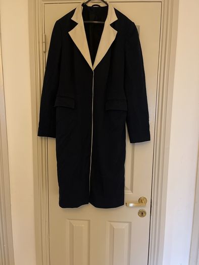 Black and cream coat