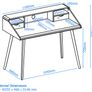 Alphason Yeovil Desk White / Sonoma Oak Image 6