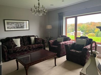 sofa and two chairs
