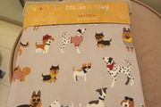Dog lovers wipeable tablecloth