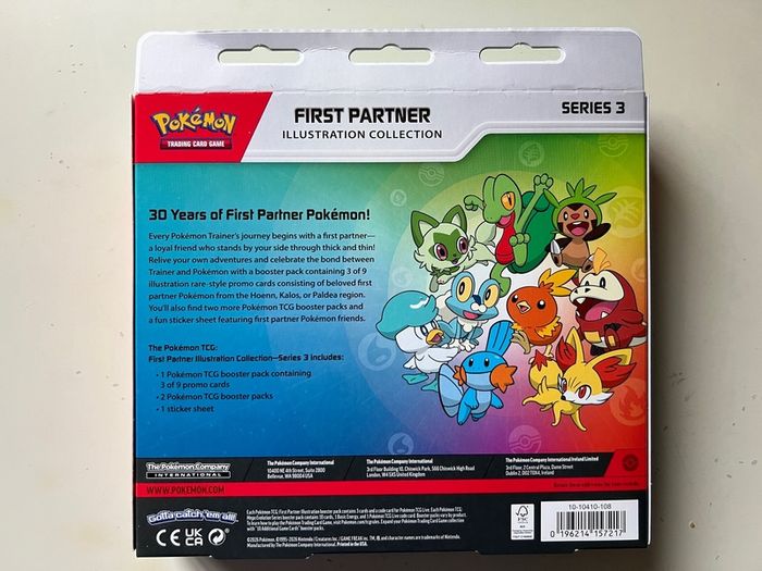Pokemon First Partner Illustration Collection Series 3 NEW