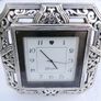 Brighton Tango Square Silver Plated Desk Clock Image 2