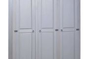 Wardrobe Mexican Pine Corona Range 3 Doors Grey