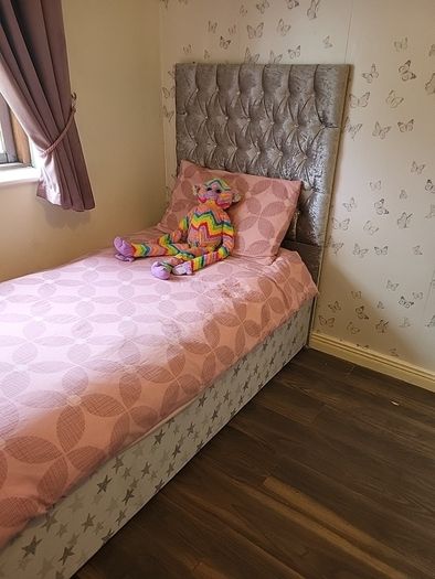 3ft divan bed with headboard