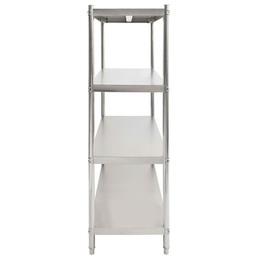 4-Tier Kitchen Shelf 120x50x155 cm Stainless Steel