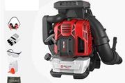 BU-KO 79CC Petrol Backpack Leaf Blower - Powerful 2 Stroke Air Cooled Engine - Lightweight With New and Improved Padded Support Straps While Using - Safety Gear