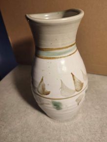 Lovely Handmade Art Pottery Vase not Signed , Abstract