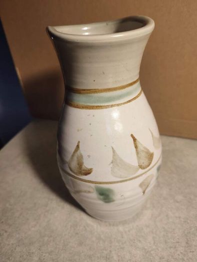Lovely Handmade Art Pottery Vase not Signed , Abstract