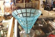 Deco glass  8"high. Call to Castlelodge Antiques West Square Macroom Co.Cork P12 T854  We are open Thursday, Friday and Saturday other times by appointment