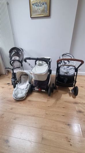 Tricycle, baby buggy set