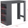 Bar Table with Integrated Dining Table 110 x 50 x 103 cm - Free Delivery Nationwide Image 4