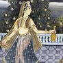 Indian painting on silk large Image 7