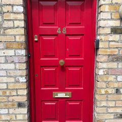Solid wood front door