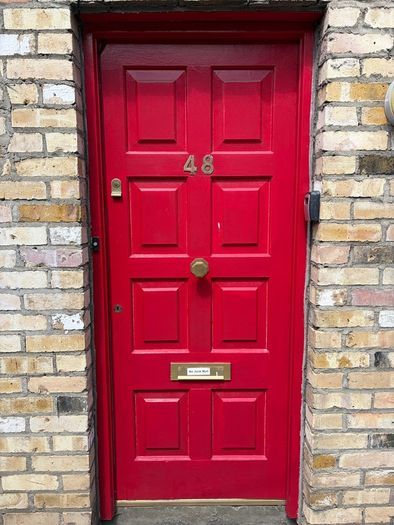 Solid wood front door